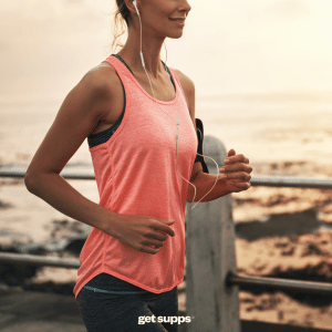 Running woman Vitamin C lifestyle | Get Supps